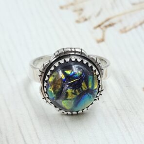 Sterling Opal Size US 6 925 Silver Ring (REXT25-45)