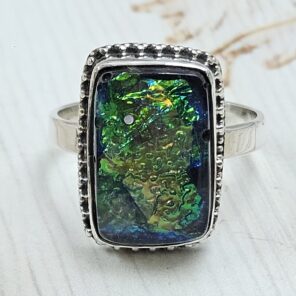 Sterling Opal Size US 10 925 Silver Ring (REXT25-125)