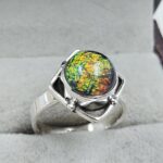 Sterling Opal Size US 6 925 Silver Ring (REXT25-31)