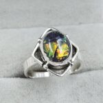 Sterling Opal Size US 6 925 Silver Ring (REXT25-38)