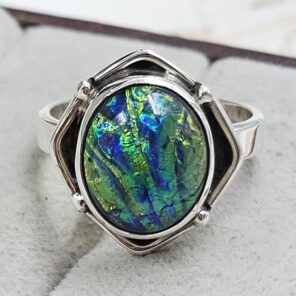 Sterling Opal Size US 7 925 Silver Ring (REXT25-62)