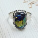 Sterling Opal Size US 7 925 Silver Ring (REXT25-60)
