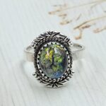 Sterling Opal Size US 6 925 Silver Ring (REXT25-28)