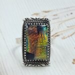 Sterling Opal Size US 9 925 Silver Ring (REXT25-105)