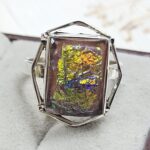 Sterling Opal Size US 9 925 Silver Ring (REXT25-95)