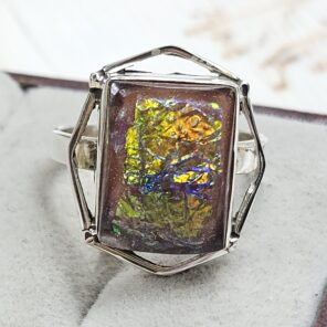 Sterling Opal Size US 9 925 Silver Ring (REXT25-95)