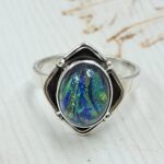 Sterling Opal Size US 6 925 Silver Ring (REXT25-39)