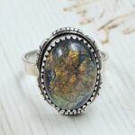 Sterling Opal Size US 9 925 Silver Ring (REXT25-109)