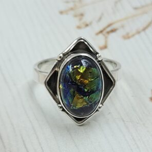 Sterling Opal Size US 6 925 Silver Ring (REXT25-32)