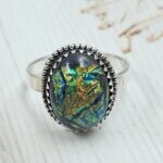 Sterling Opal Size US 9 925 Silver Ring (REXT25-96)