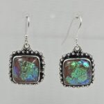 Sterling Opal 1.5" 925 Silver Earring (RS20-278)
