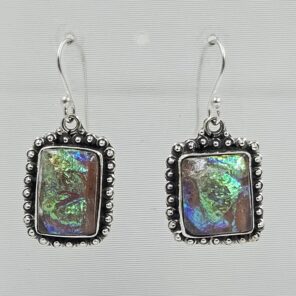 Sterling Opal 1.5" 925 Silver Earring (RS20-289)