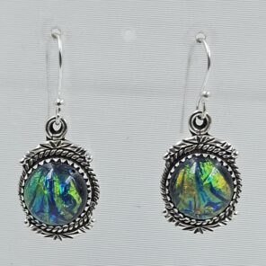 Sterling Opal 1.5" 925 Silver Earring (RS20-303)