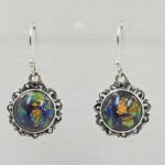 Sterling Opal 1.5" 925 Silver Earring (RS20-331)