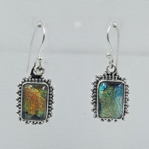 Sterling Opal 1.5" 925 Silver Earring (RS20-308)