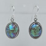 Sterling Opal 1.5" 925 Silver Earring (RS20-328)