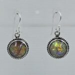 Sterling Opal 1.5" 925 Silver Earring (RS20-327)