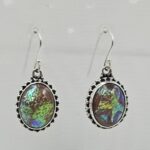 Sterling Opal 1.5" 925 Silver Earring (RS20-271)