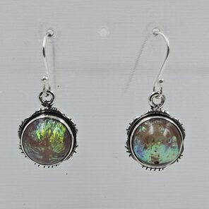 Sterling Opal 1.5" 925 Silver Earring (RS20-274)