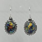 Sterling Opal 1.5" 925 Silver Earring (RS20-281)