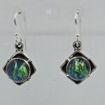 Sterling Opal 1.5" 925 Silver Earring (RS20-341)