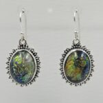 Sterling Opal 1.5" 925 Silver Earring (RS20-337)