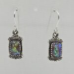 Sterling Opal 1.5" 925 Silver Earring (RS20-334)