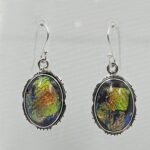 Sterling Opal 1.5" 925 Silver Earring (RS20-304)