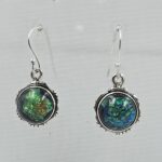 Sterling Opal 1.5" 925 Silver Earring (RS20-276)