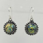 Sterling Opal 1.5" 925 Silver Earring (RS20-275)