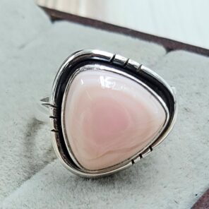 Pink Queen Conch 925 Sterling Silver Ring (RS114-344)