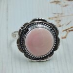 Pink Queen Conch 925 Sterling Silver Ring (RS114-347)