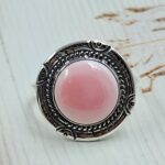 Pink Queen Conch 925 Sterling Silver Ring (RS114-350)