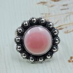 Pink Queen Conch 925 Sterling Silver Ring (RS114-351)
