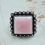Pink Queen Conch 925 Sterling Silver Ring (RS114-353)
