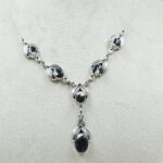 White Buffalo Turquoise 925 Sterling Silver Southwest Necklace (RS32-169)