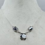 White Buffalo Turquoise 925 Sterling Silver Southwest Necklace (RS32-171)