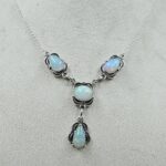Ethiopian Opal 925 Sterling Silver Southwest Necklace (RS32-175)