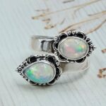 Opal 925 Sterling Silver ADJ Bypass Ring (REXT47-253)