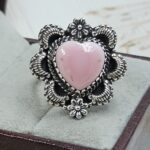Pink Queen Conch 925 Sterling Silver Ring (RS115-17)