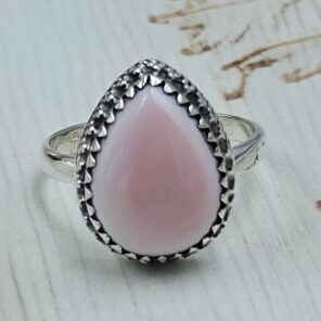 Pink Queen Conch 925 Sterling Silver Ring (RS115-16)
