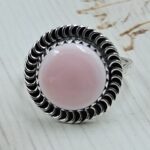 Pink Queen Conch 925 Sterling Silver Ring (RS115-15)