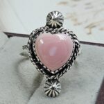 Pink Queen Conch 925 Sterling Silver Ring (RS115-8)