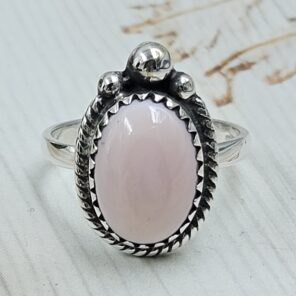 Pink Queen Conch 925 Sterling Silver Ring (RS115-20)