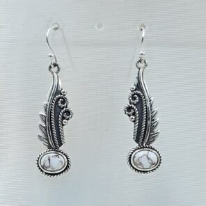 Wild Horse Jasper 1.5" 925 Sterling Silver Earring (REXT8-119)