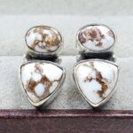 Wild Horse Jasper 0.25" 925 Sterling Silver Earring (REXT21-179)