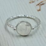 Rainbow Moonstone 925 Sterling Silver Rings (REXT38-191)