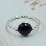 Black Onyx 925 Sterling Silver Rings (REXT38-190)