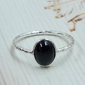Black Onyx 925 Sterling Silver Rings (REXT37-167)