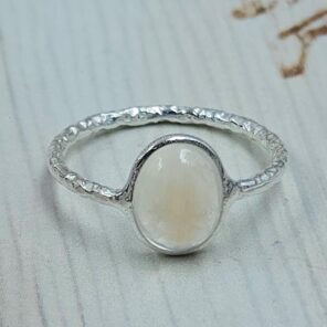 Rainbow Moonstone 925 Sterling Silver Rings (REXT37-168)